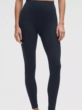 Lululemon True Navy Align NO LINE Leggings 25” Size 8 NWT